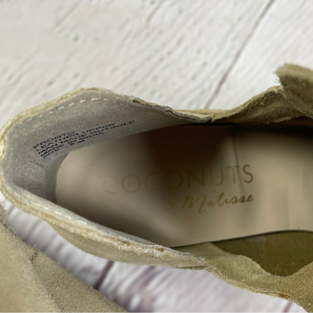 COCONUTS by MATISSE Pronto women's soft tan suede leather boho ankle boots, sz 8 - Picture 10 of 11